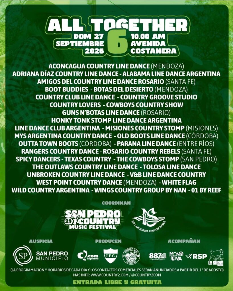 all together 6ta ediciòn del san pedro country music festival